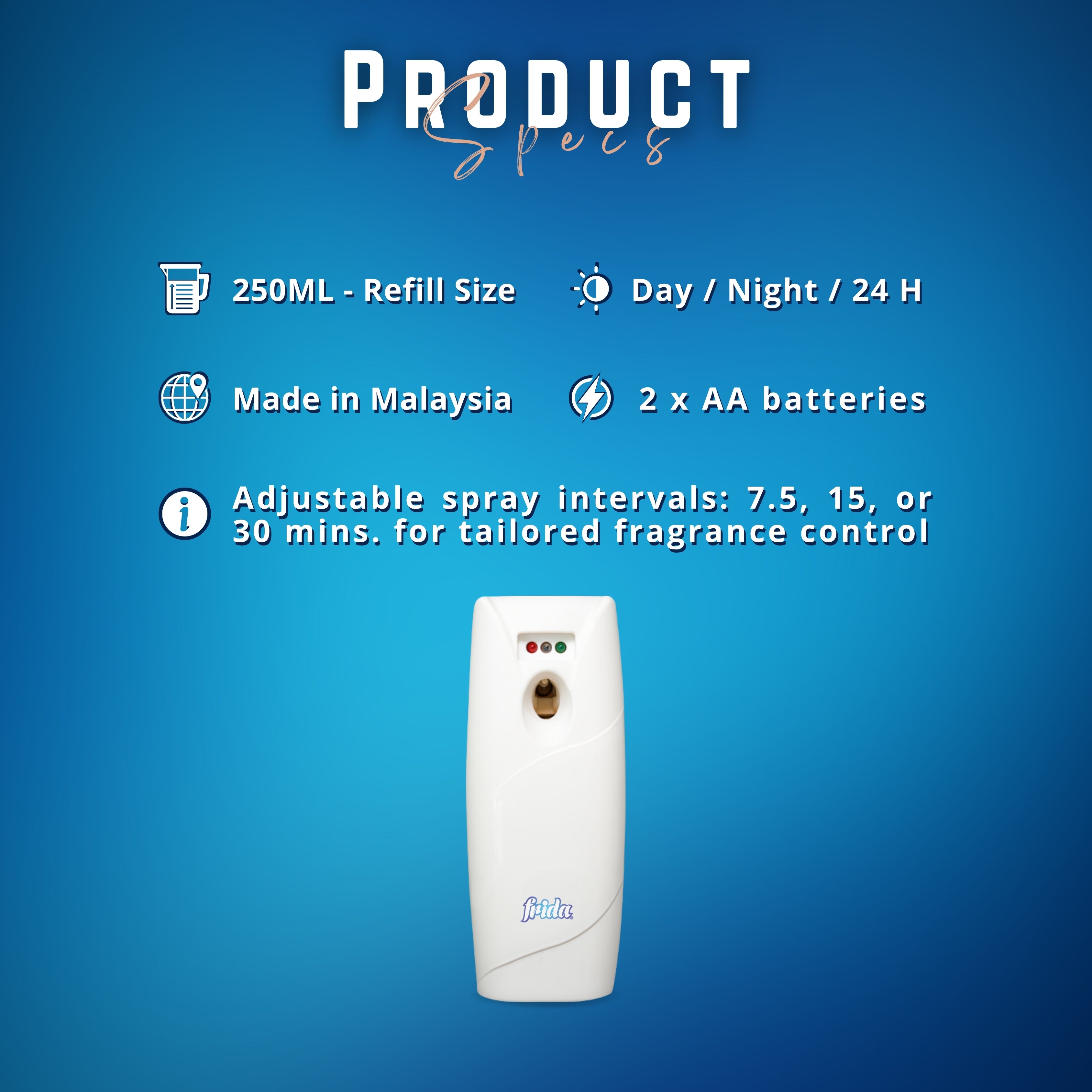 Frida AirMatic Dispenser – Wall Mounted LED