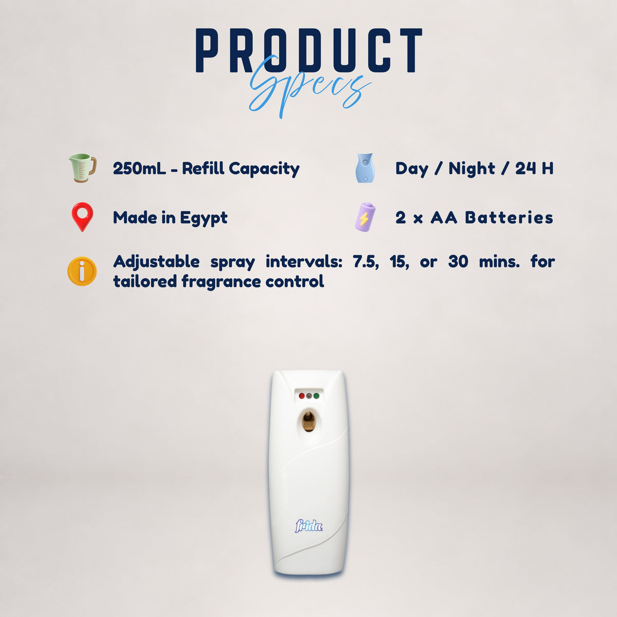 Frida AirMatic Dispenser – Wall Mounted LED