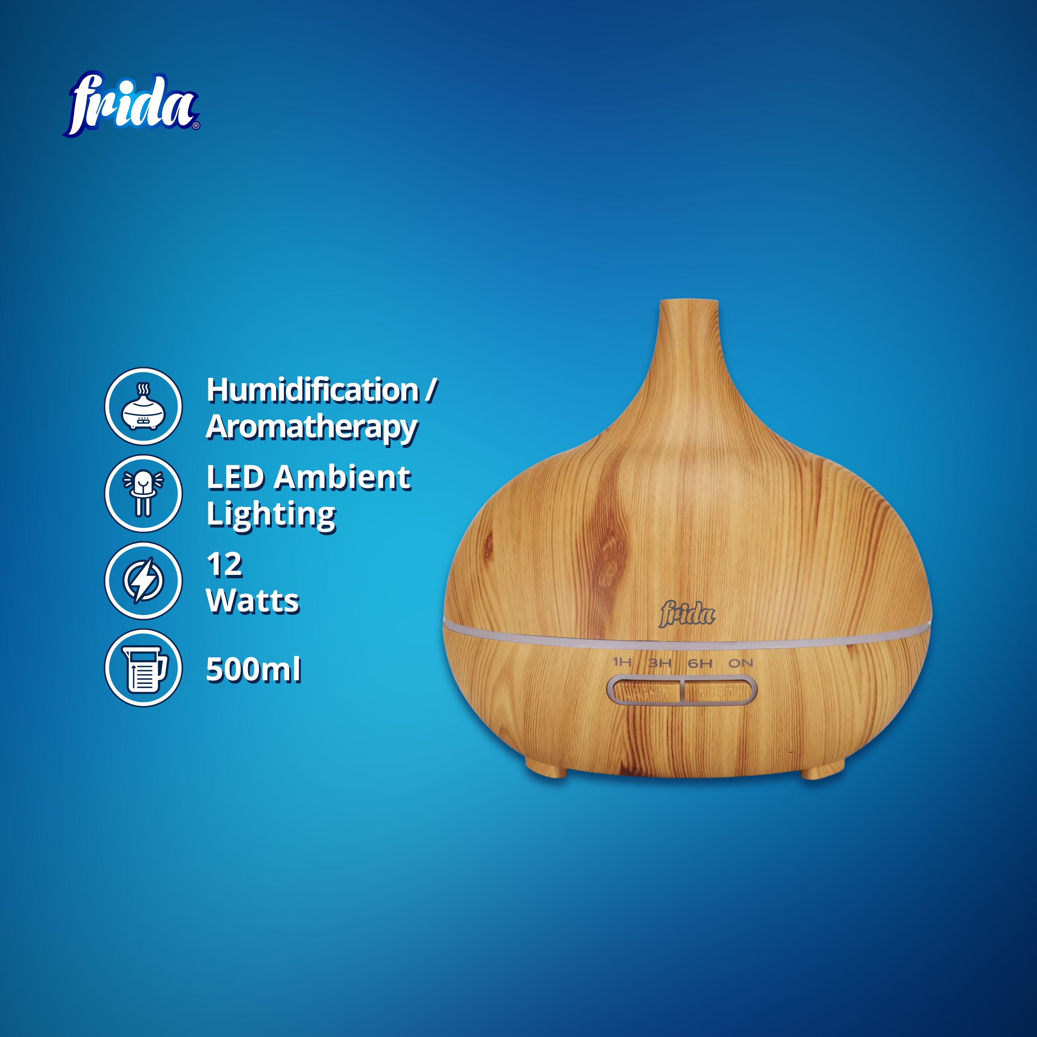 Frida Aroma Diffuser – Light Brown (550ml)