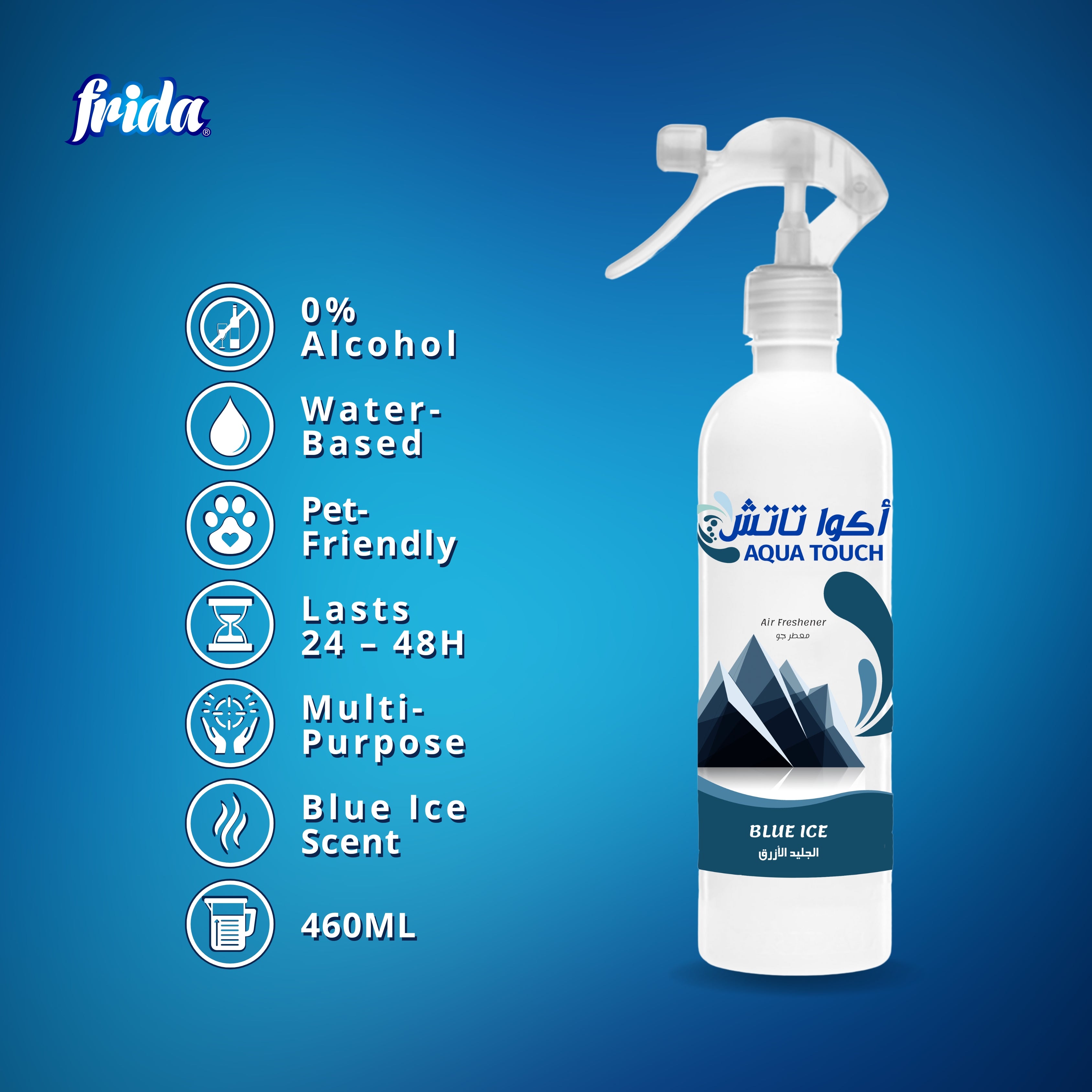 Penyegar Udara Frida – Ais Biru (460ml)