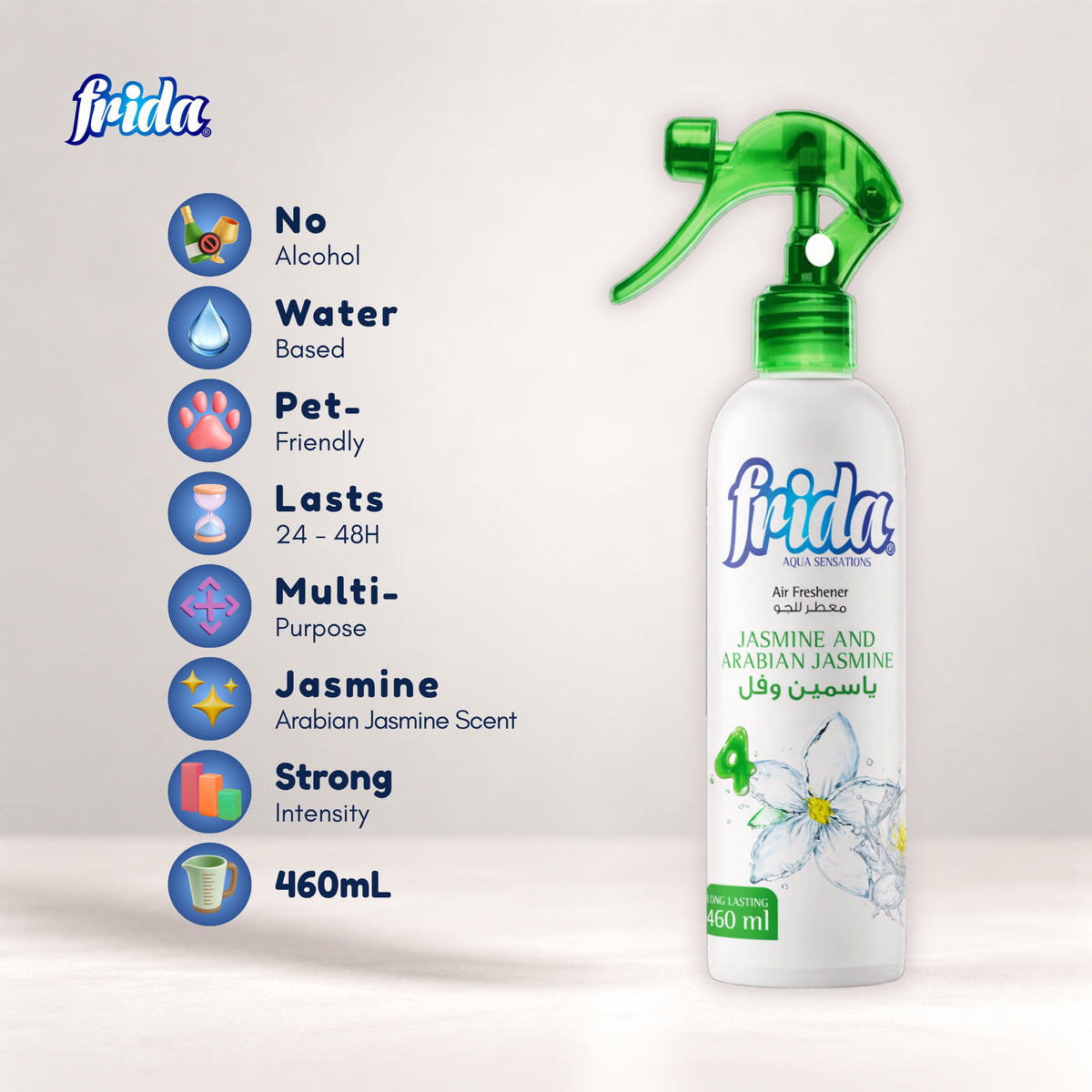 Frida Air Freshener – Jasmine & Arabian Jasmine (460ml)