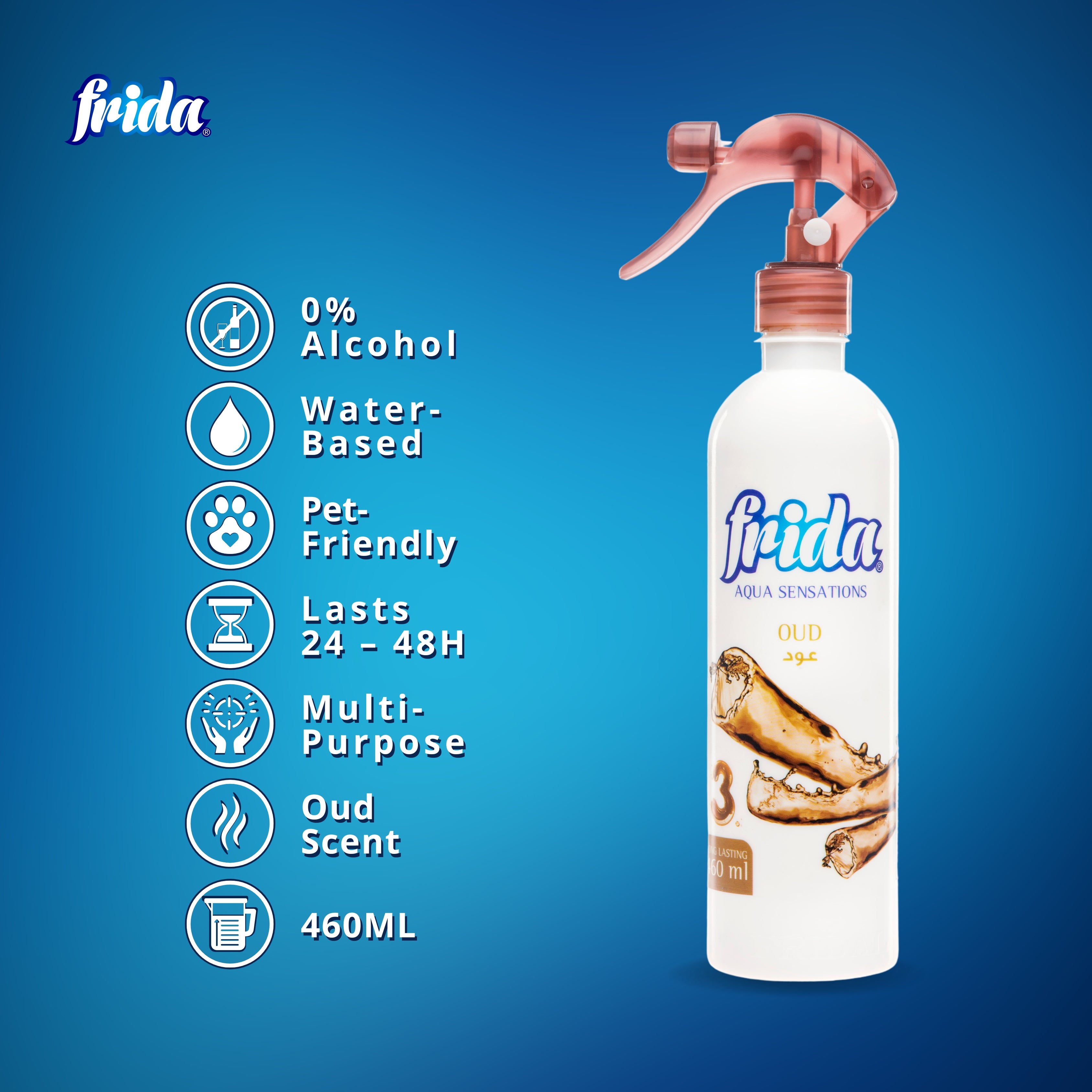 Frida Air Freshener – Oud (460ml)