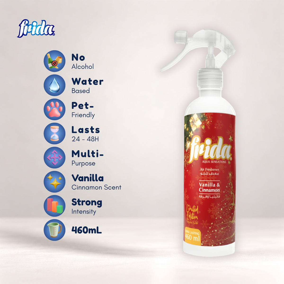 Frida Air Freshener – Vanilla & Cinnamon (460ml)
