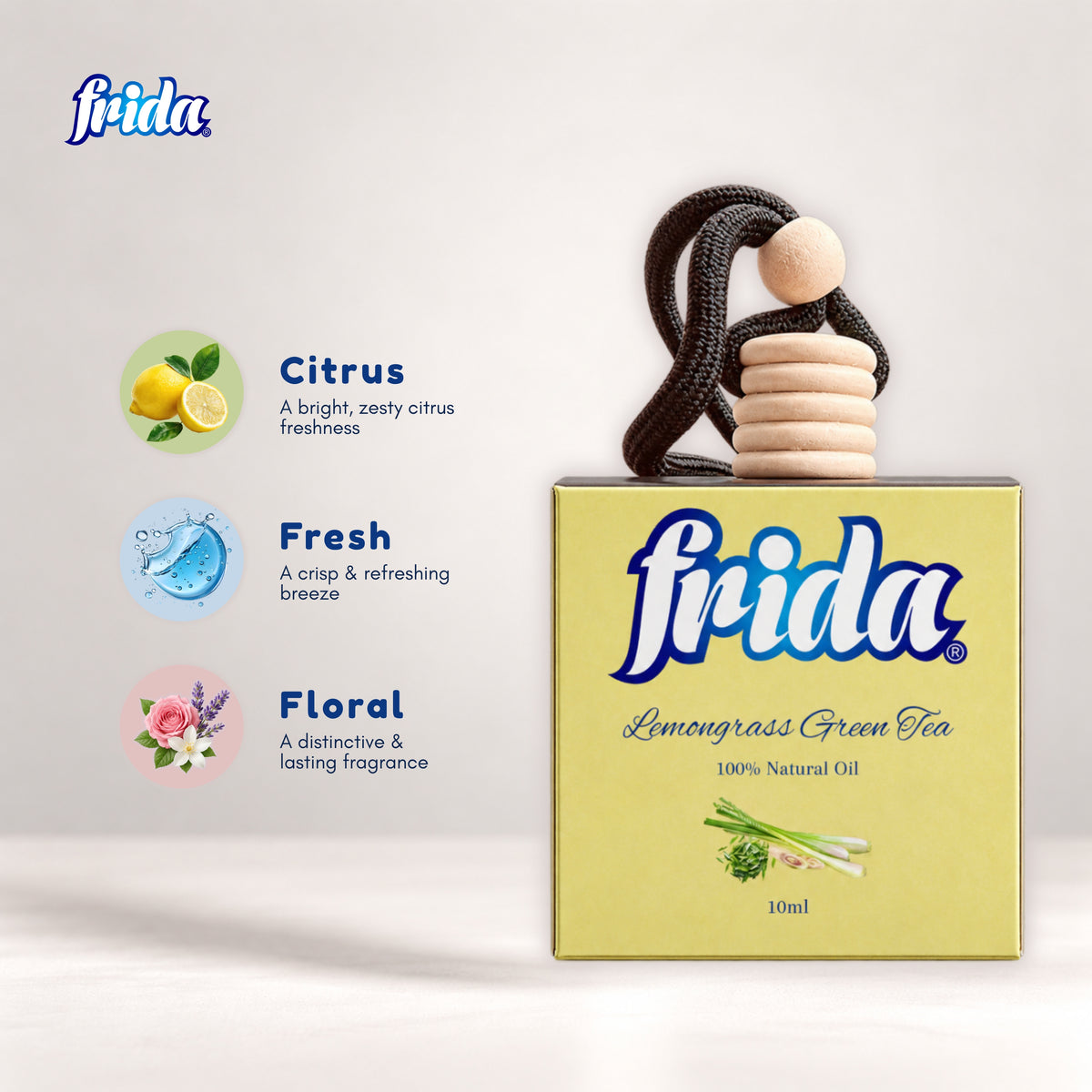 Frida Car Perfume – Lemongrass Green Tea (10ml)