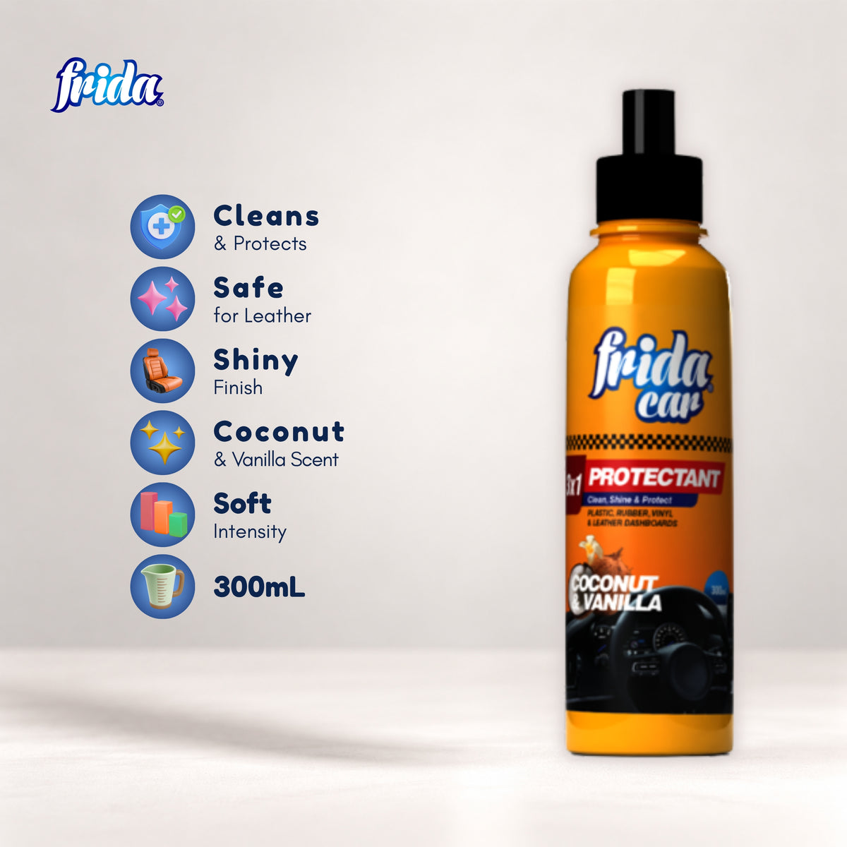 Frida Car Protectant – Coconut & Vanilla (300ml)