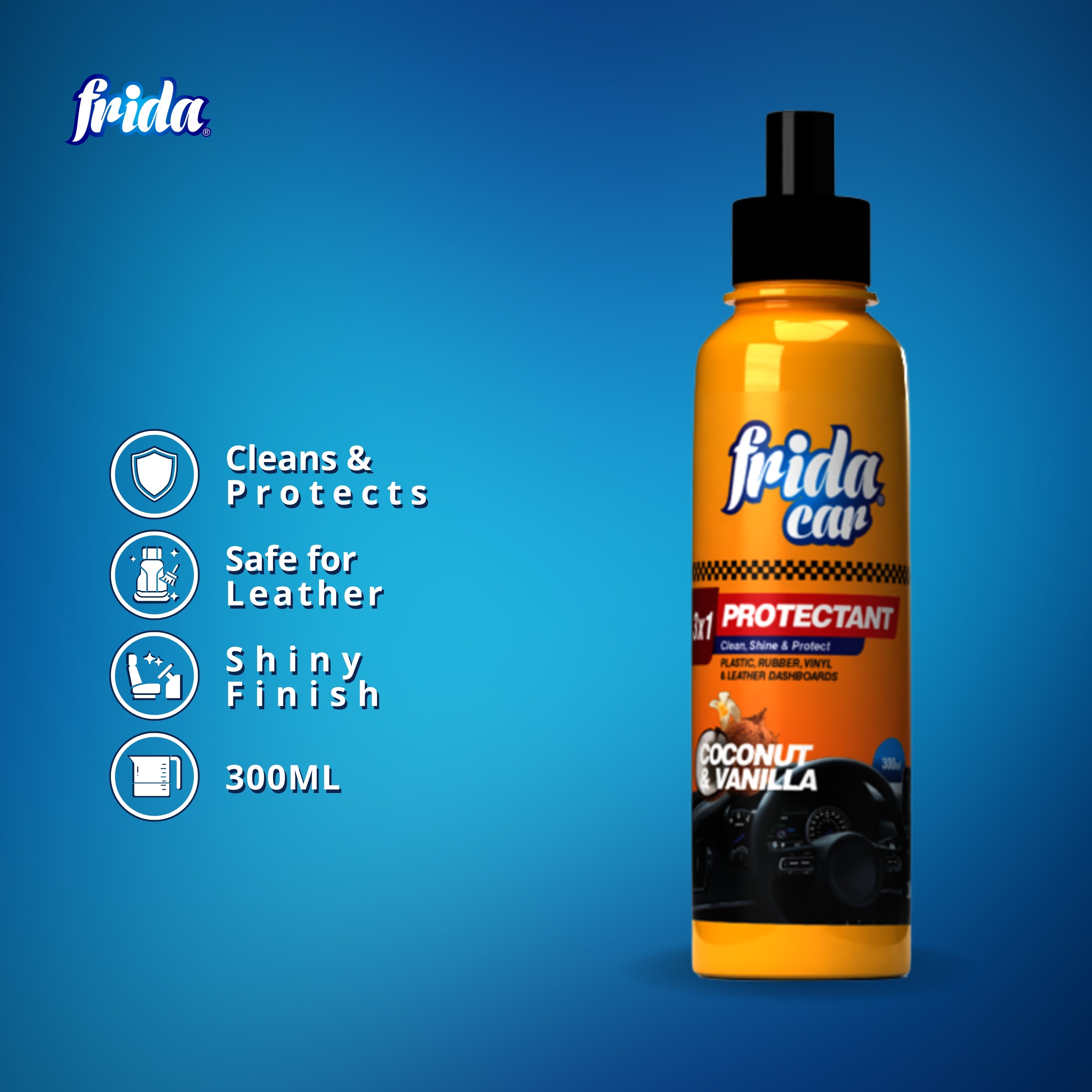 Frida Car Protectant – Coconut & Vanilla (300ml)