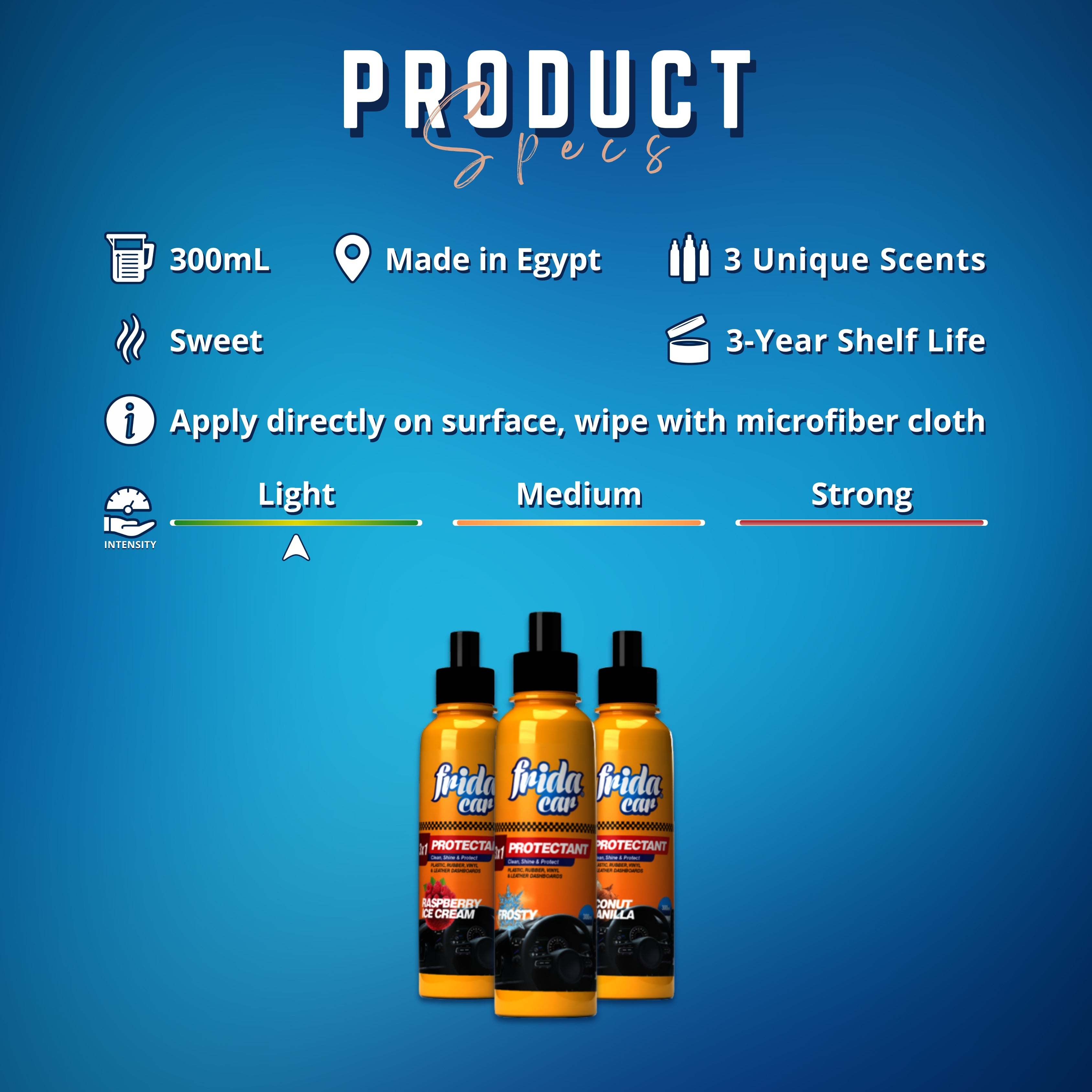 Frida Car Protectant – Coconut & Vanilla (300ml)