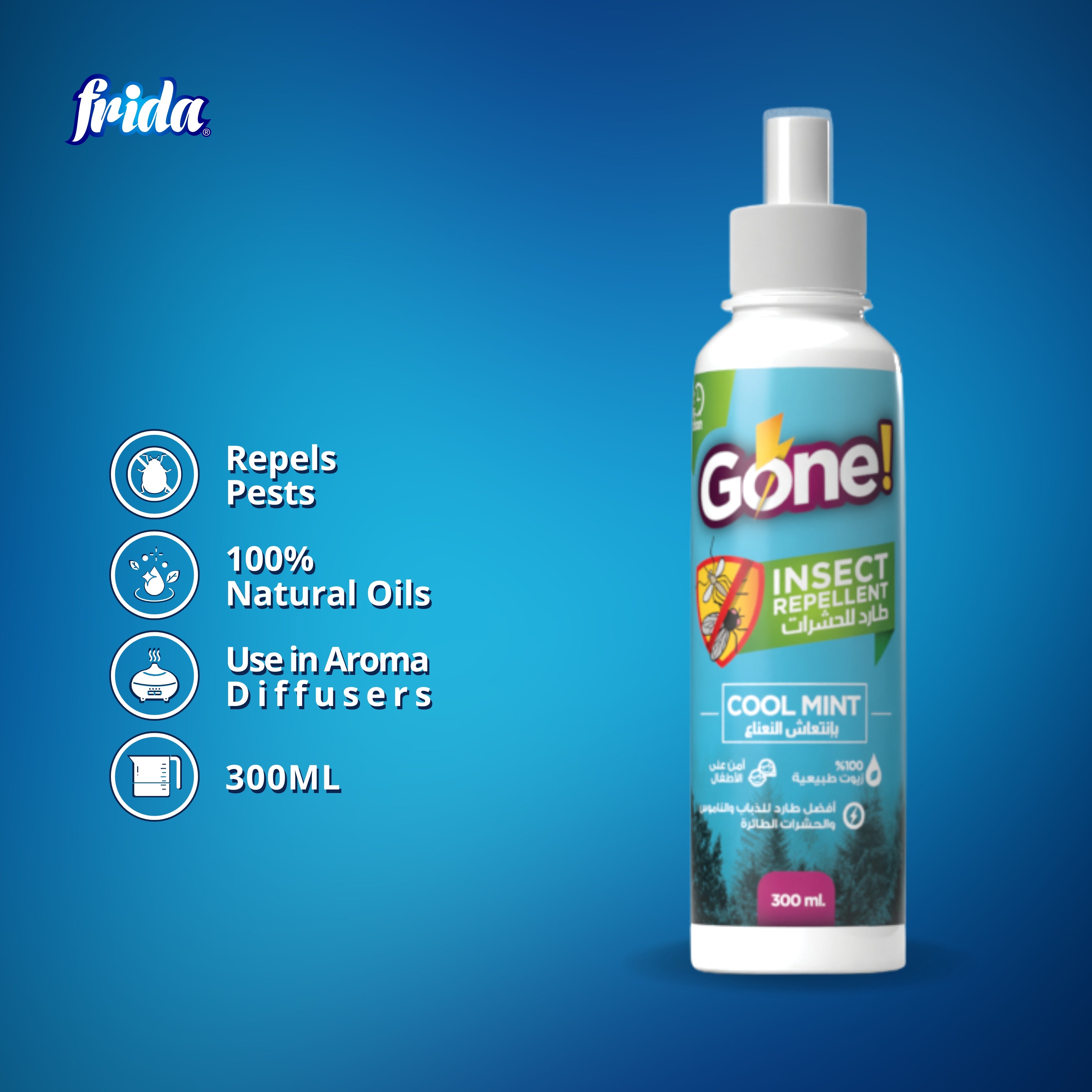 Frida Insect Repellent – Cool Mint (300ml)