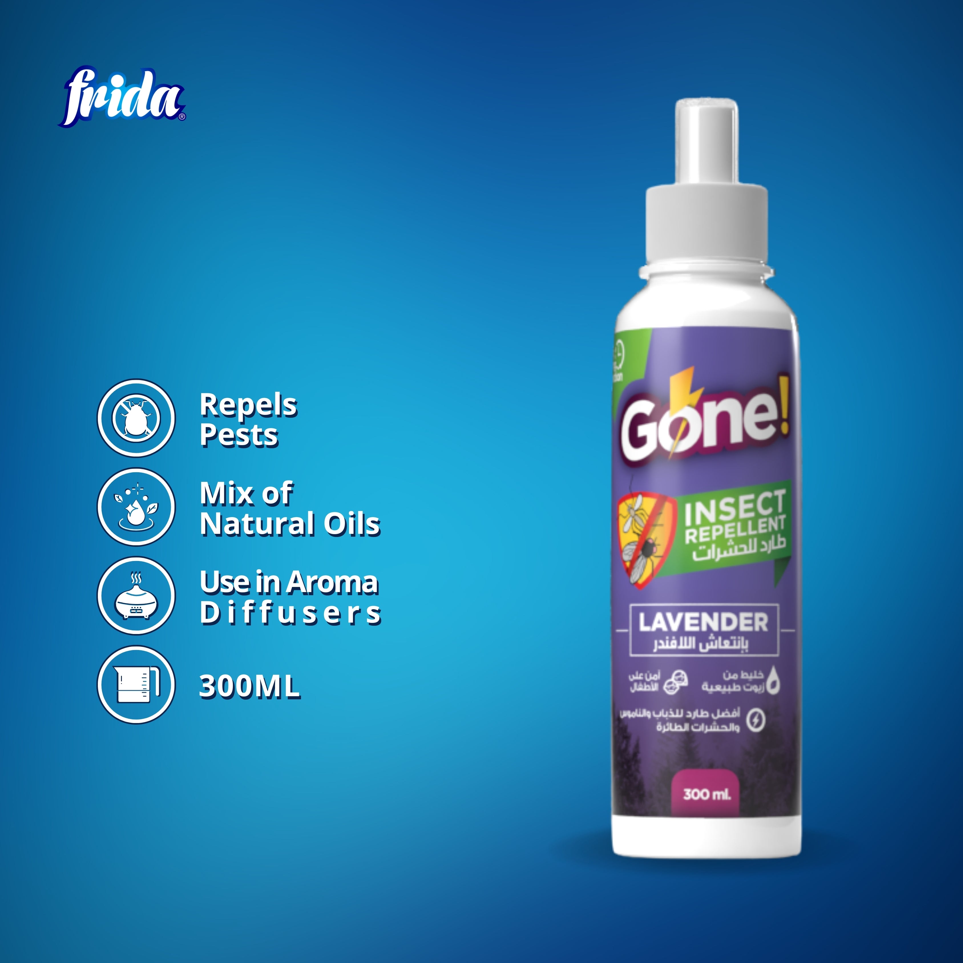 Frida Insect Repellent – Lavender (300ml)