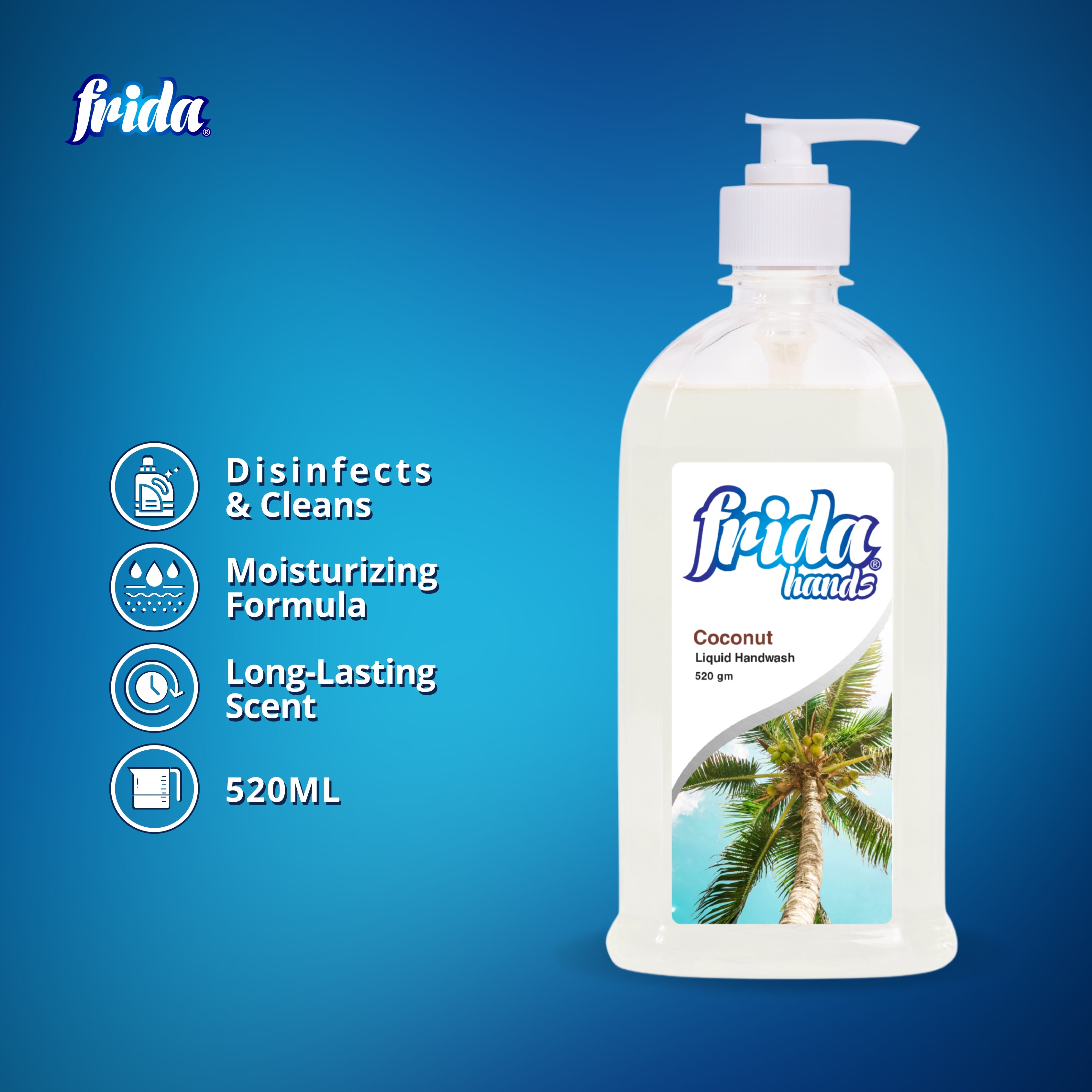 Frida Hand Soap – Coconut (520ml)