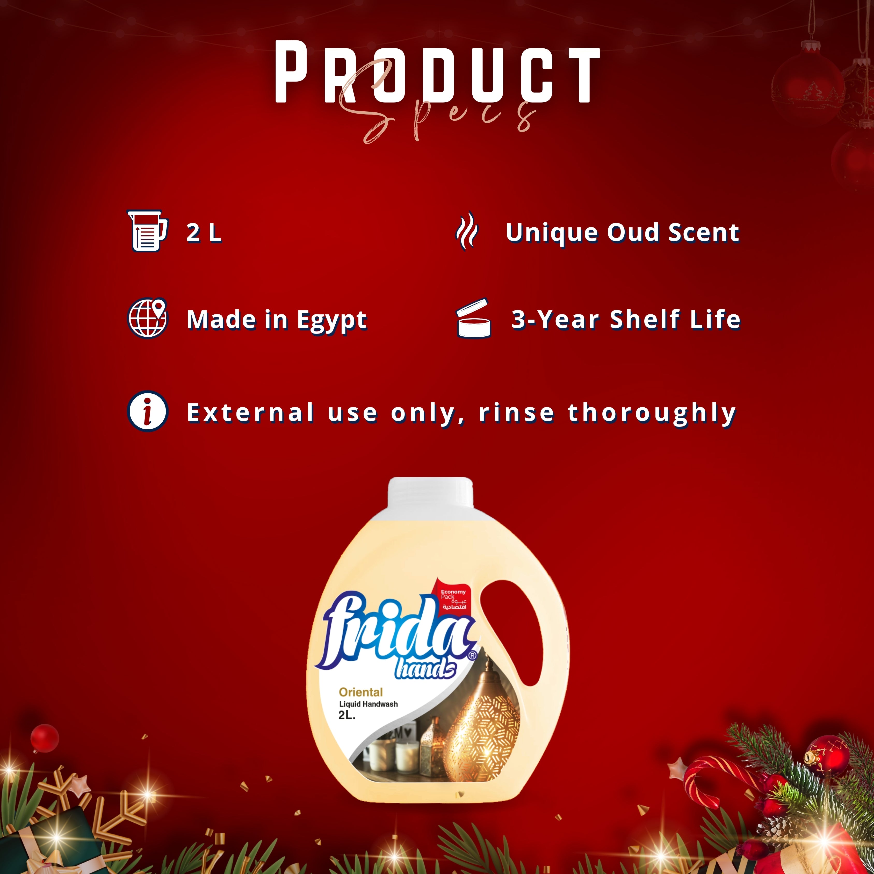 Frida Liquid Hand Wash - Oriental Oud (2L)