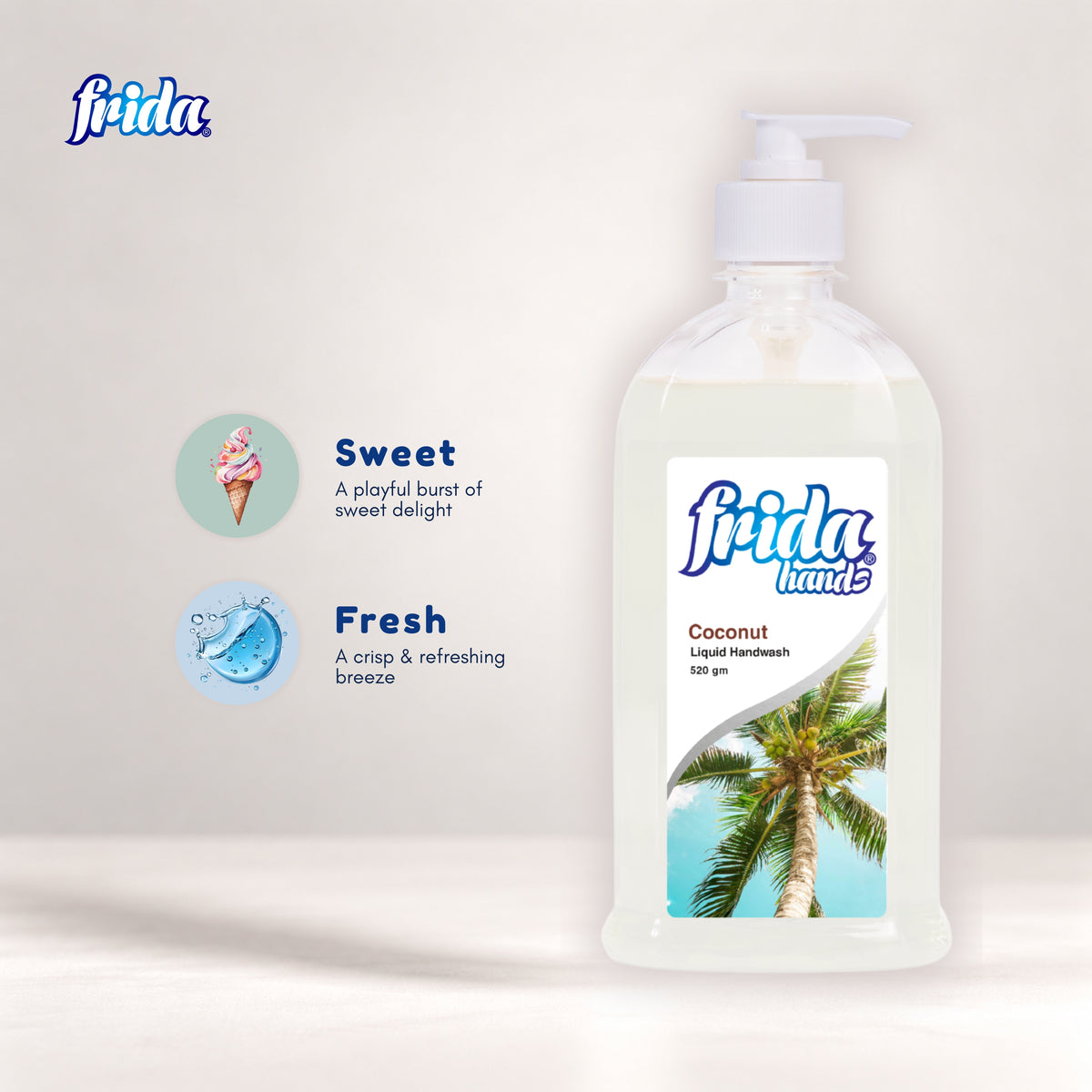 Frida Liquid Hand Wash – Coconut (520ml)
