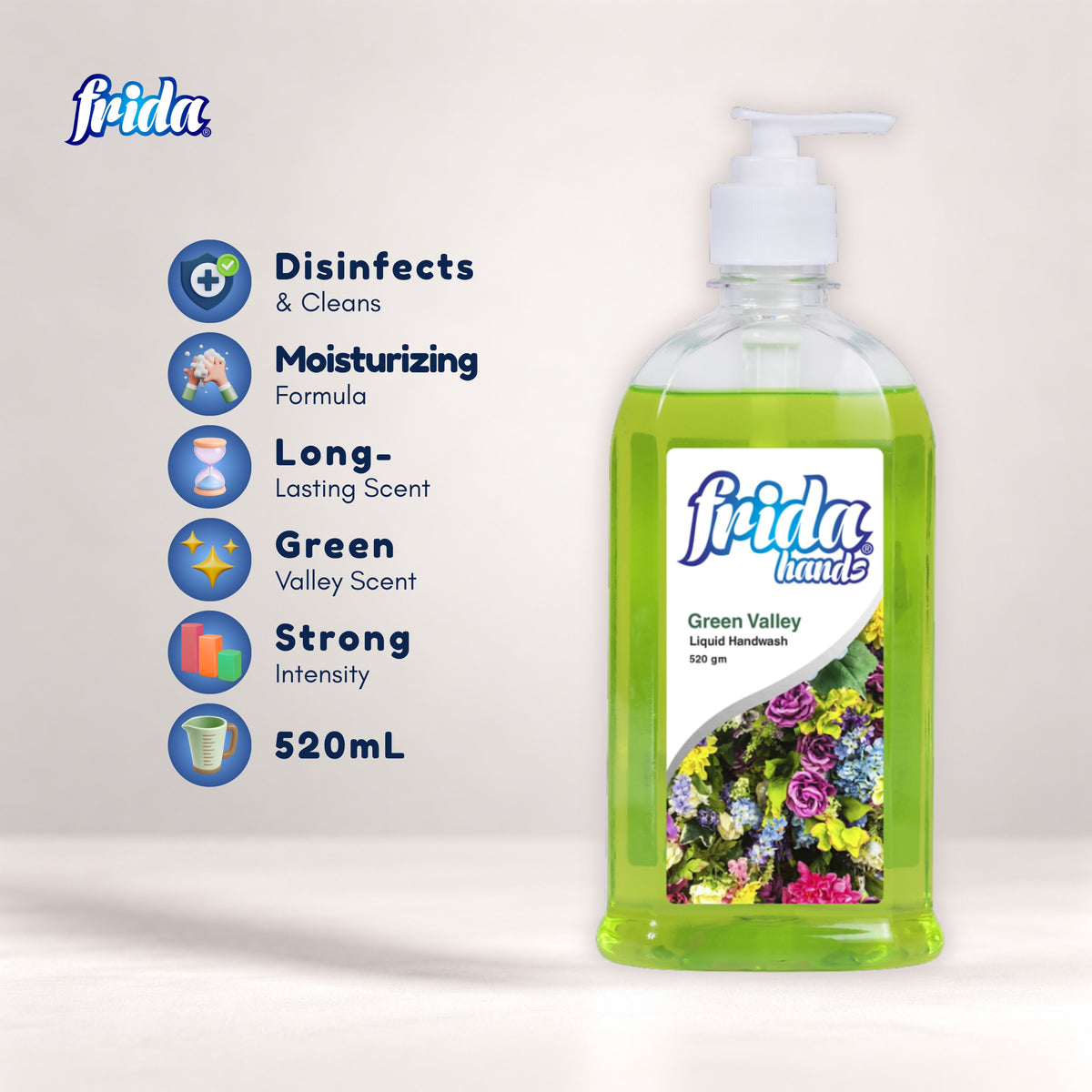 Frida Liquid Hand Wash – Green Valley (520ml)