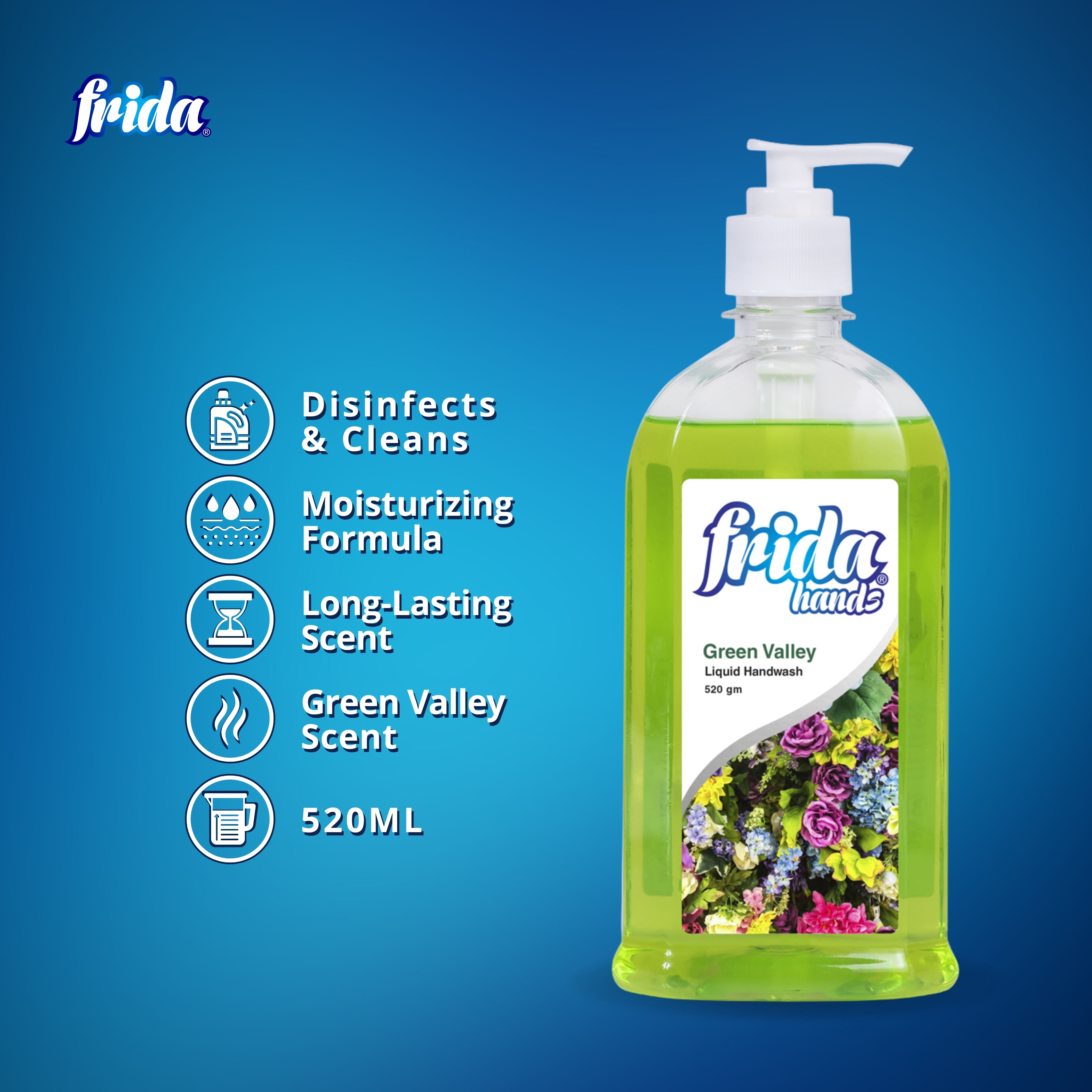 Frida Liquid Hand Wash – Green Valley (520ml)