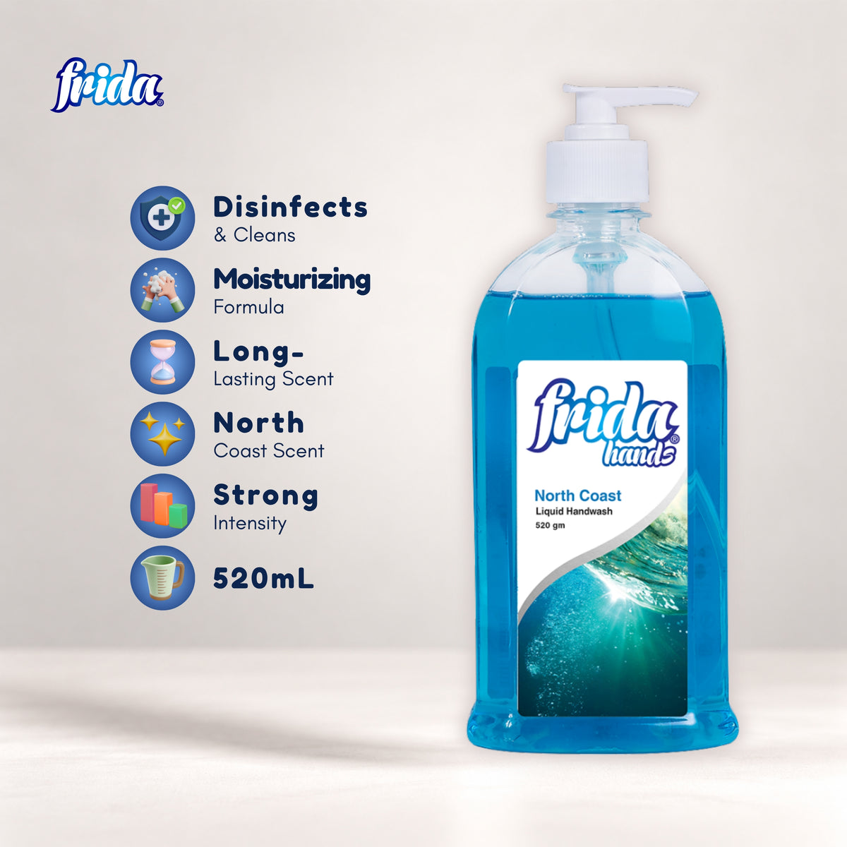 Frida Liquid Hand Wash – North Coast (520ml)