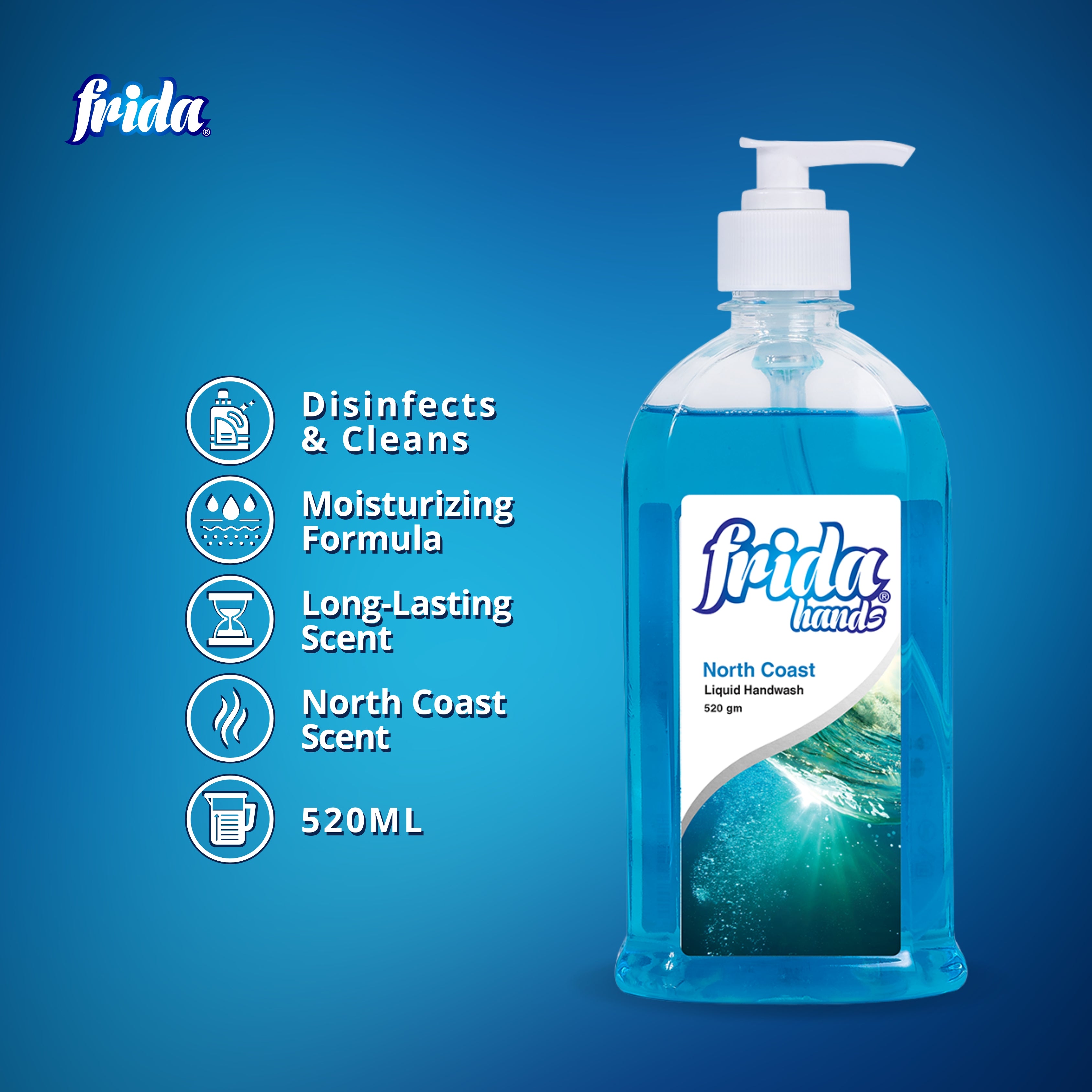 Frida Liquid Hand Wash – North Coast (520ml)