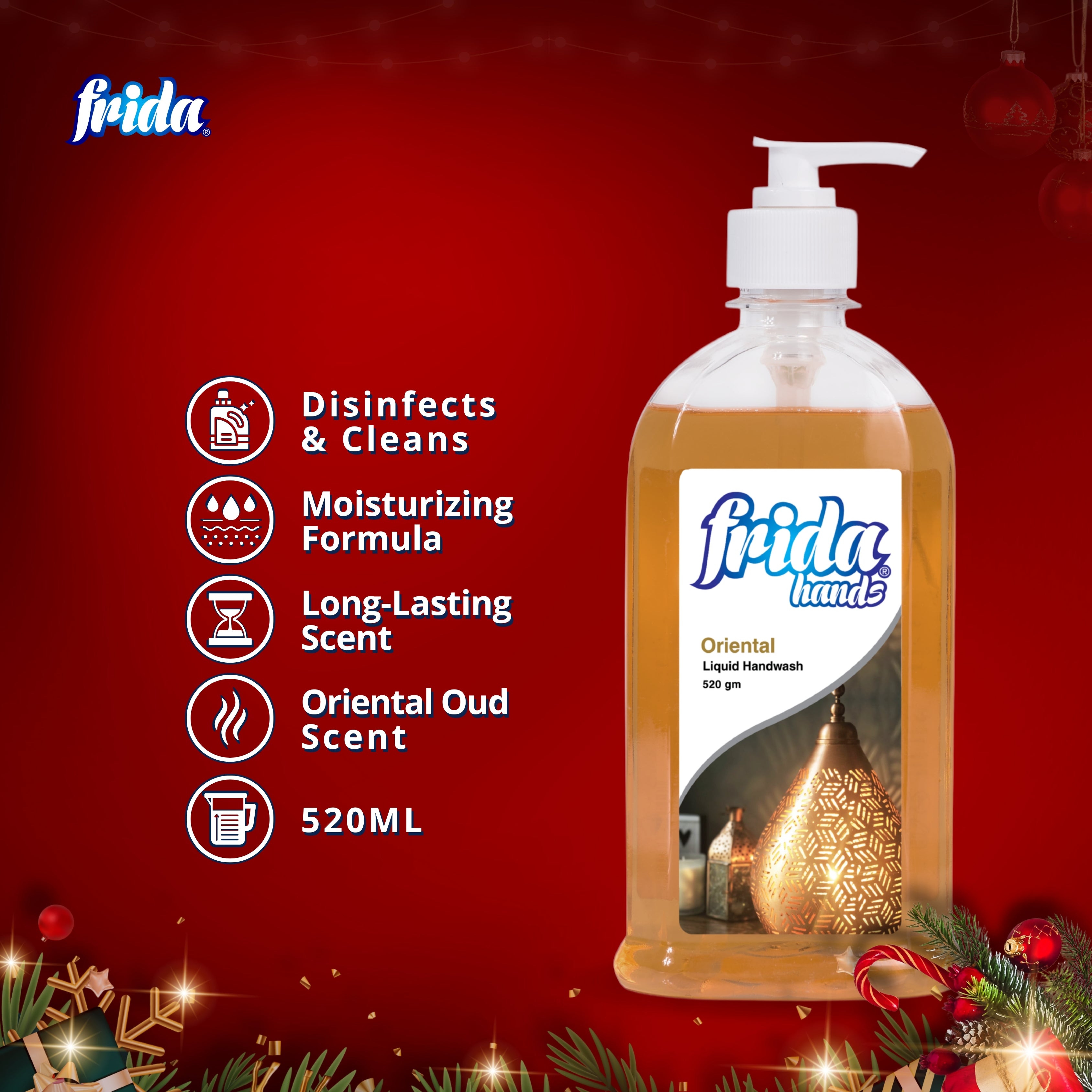 Frida Liquid Hand Wash – Oriental Oud (520ml)