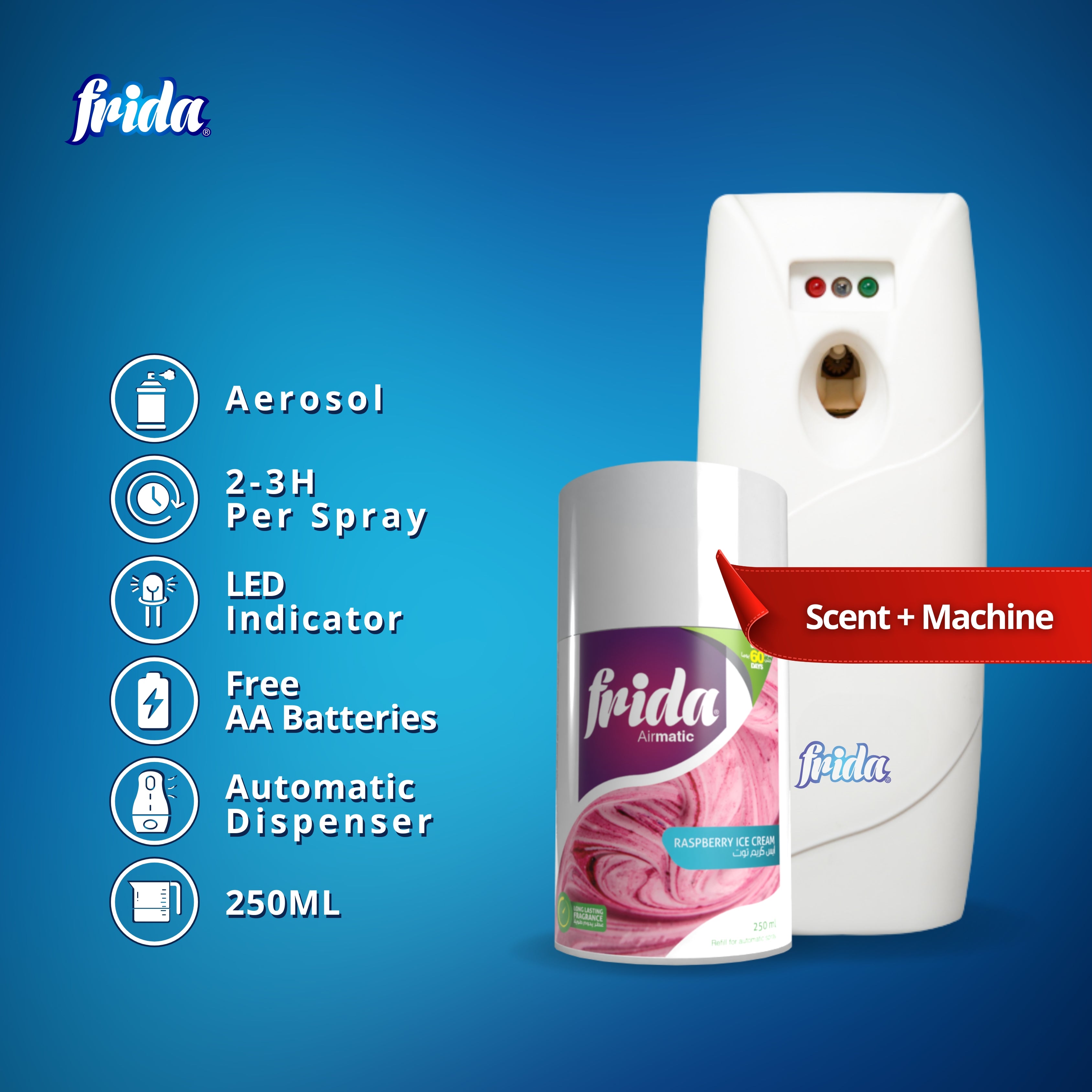 Frida AirMatic – Raspberry Ice Cream (250ml)