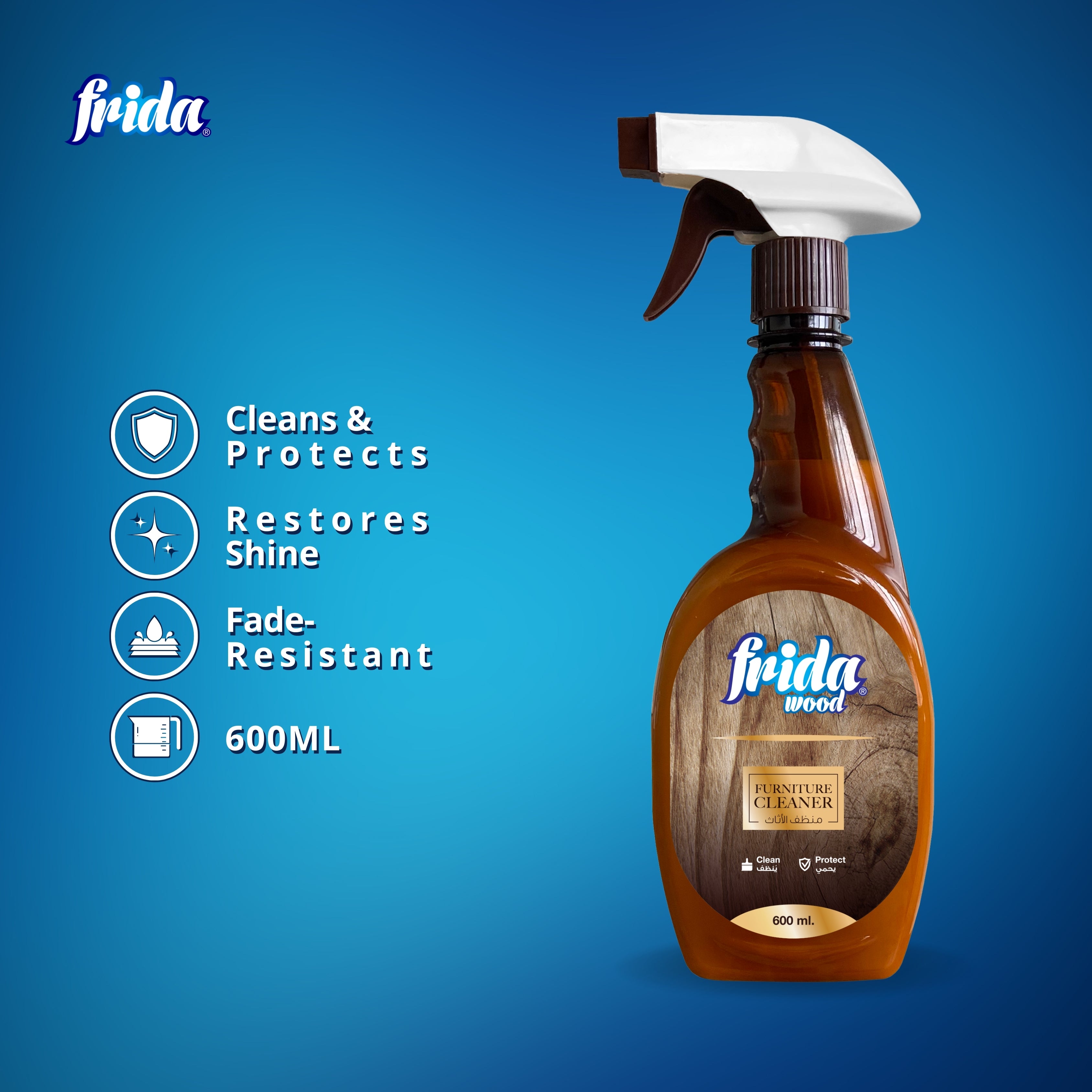 Frida Wood Cleaner – Oud (600ml)