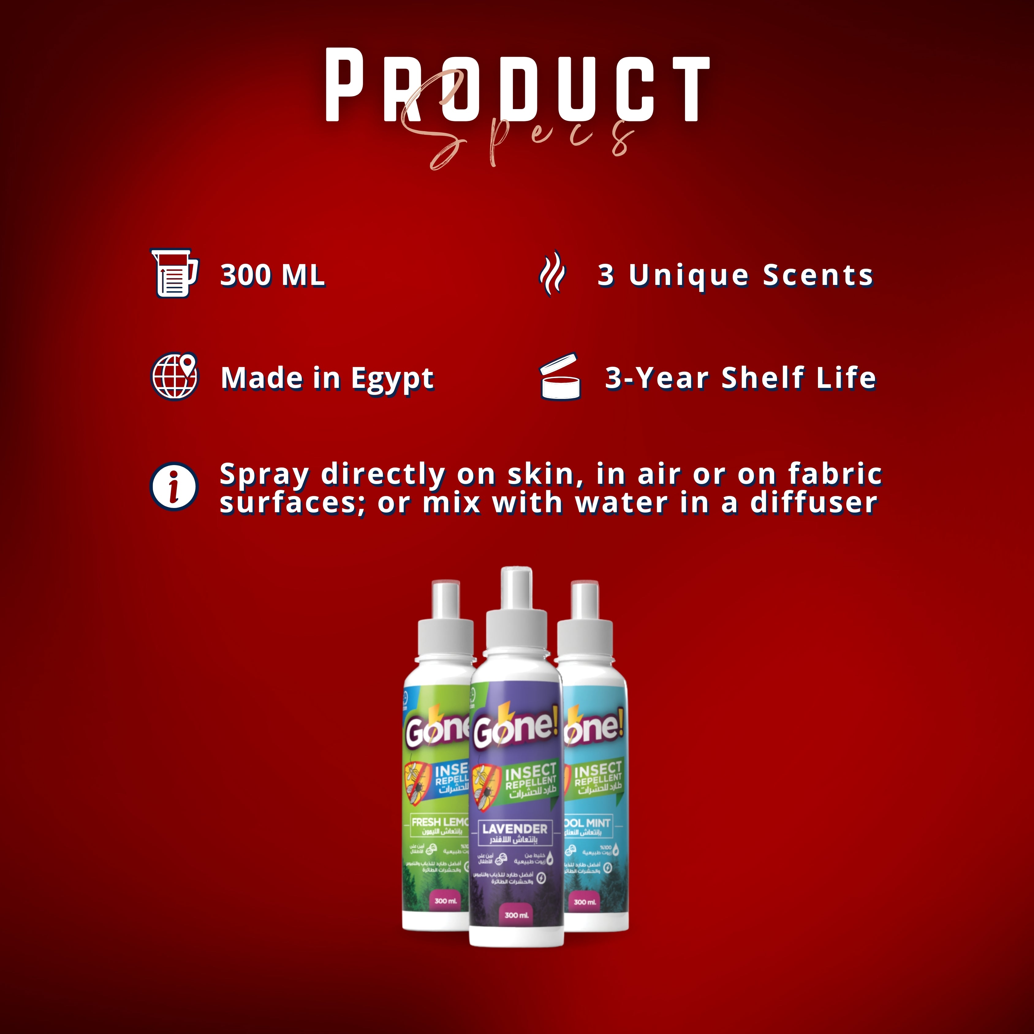 Penghalau Serangga Frida – Pudina Sejuk (300ml)