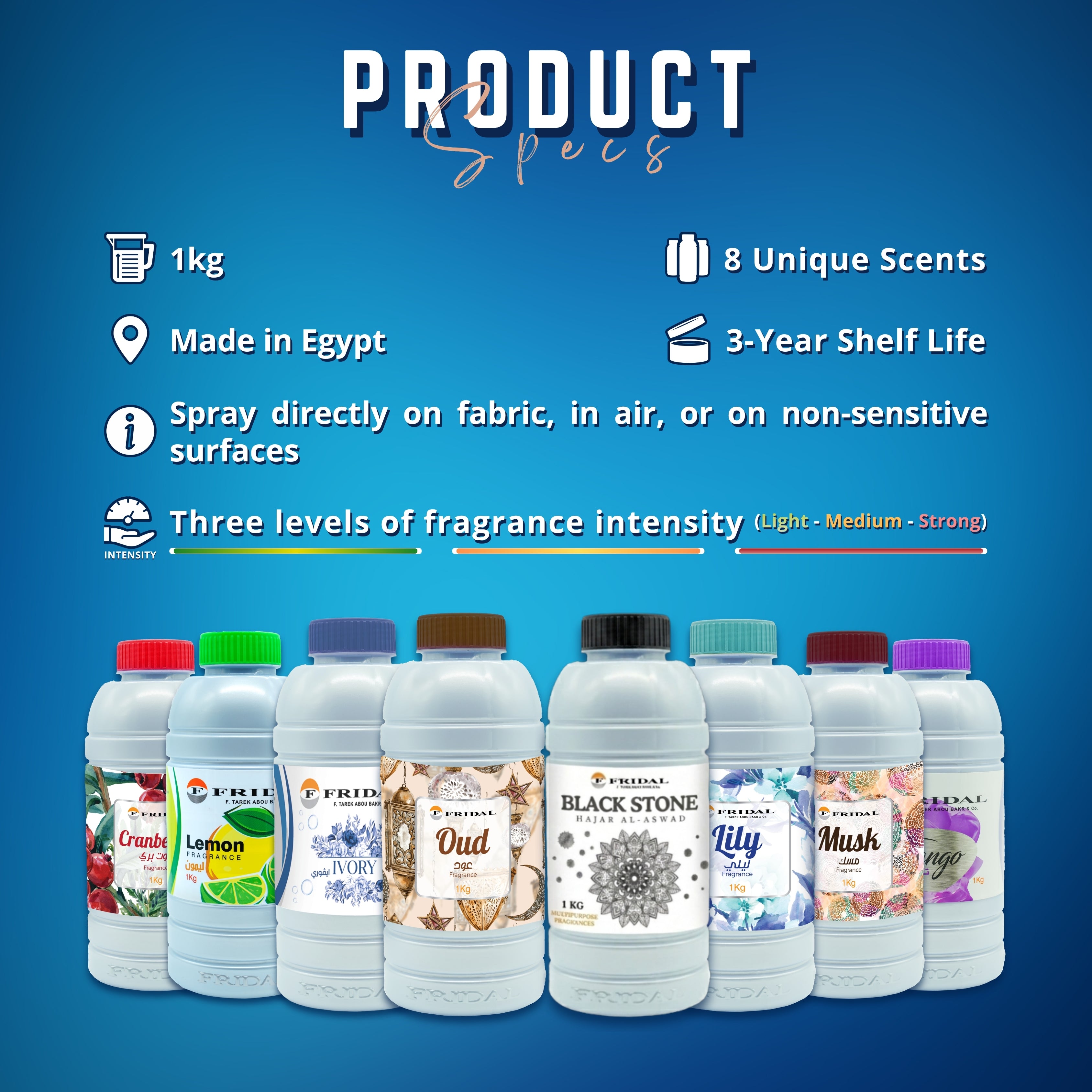 Frida Multipurpose Fragrance - Product Specs