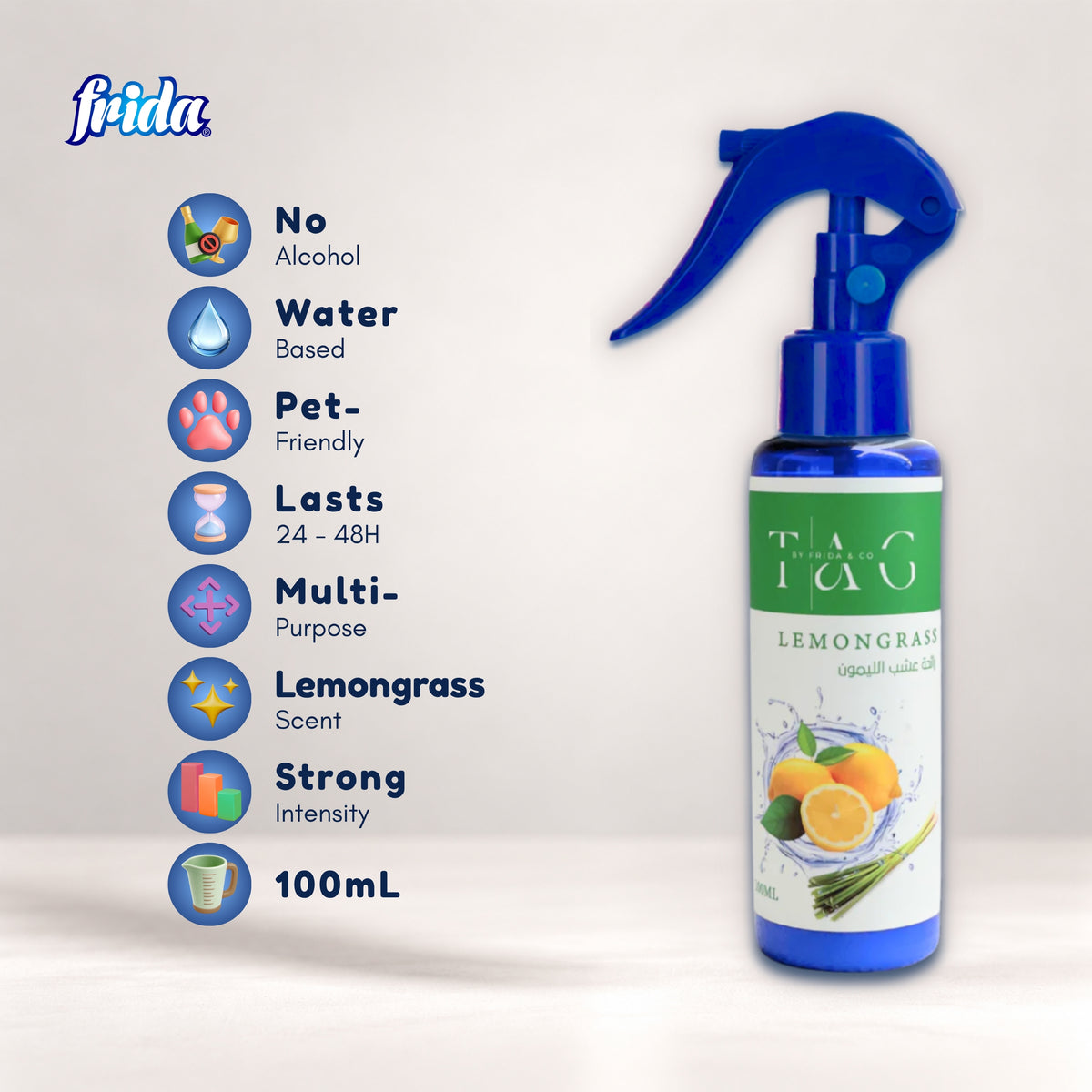 TAG Air Freshener – Lemongrass (100ml)