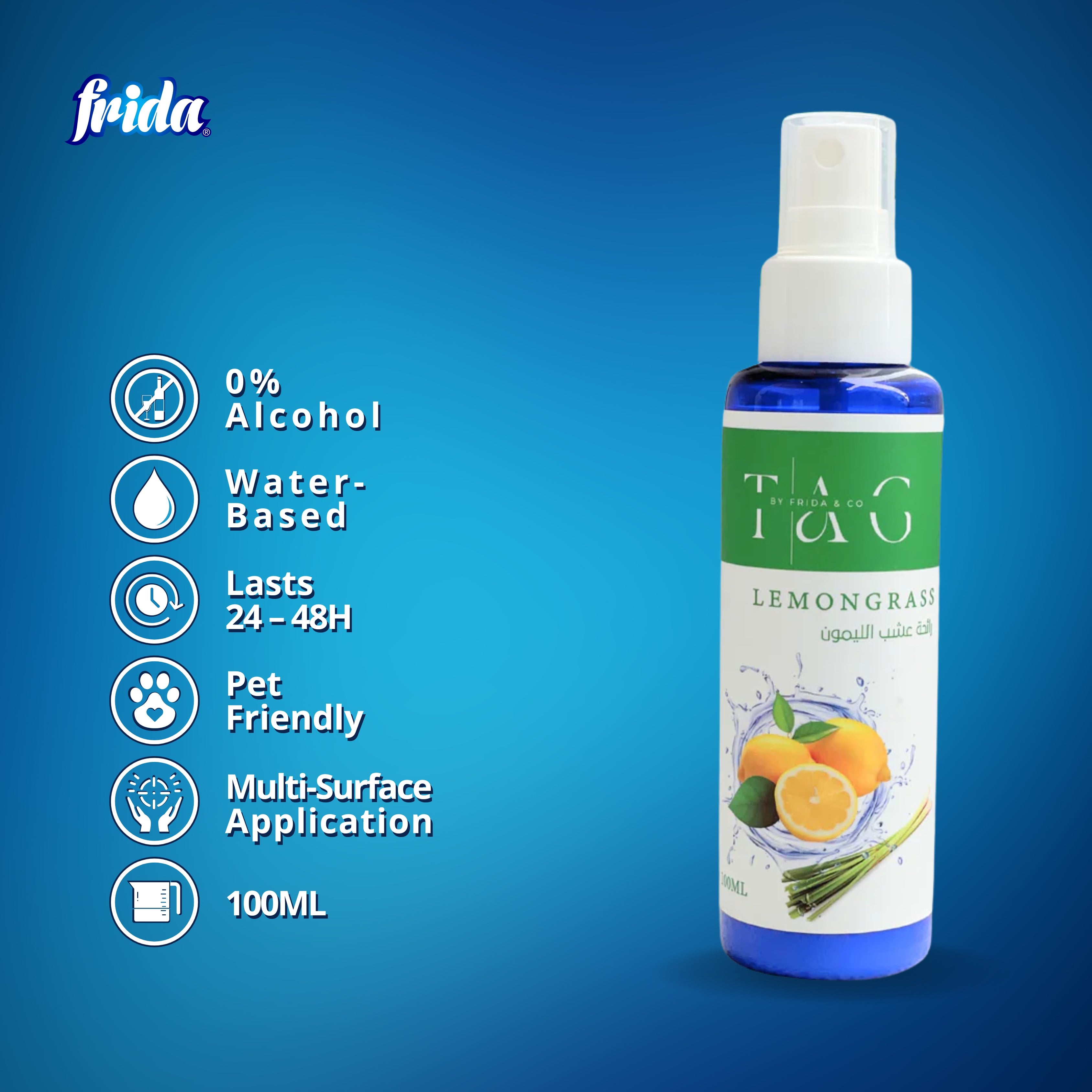 TAG Air Freshener – Lemongrass (100ml)