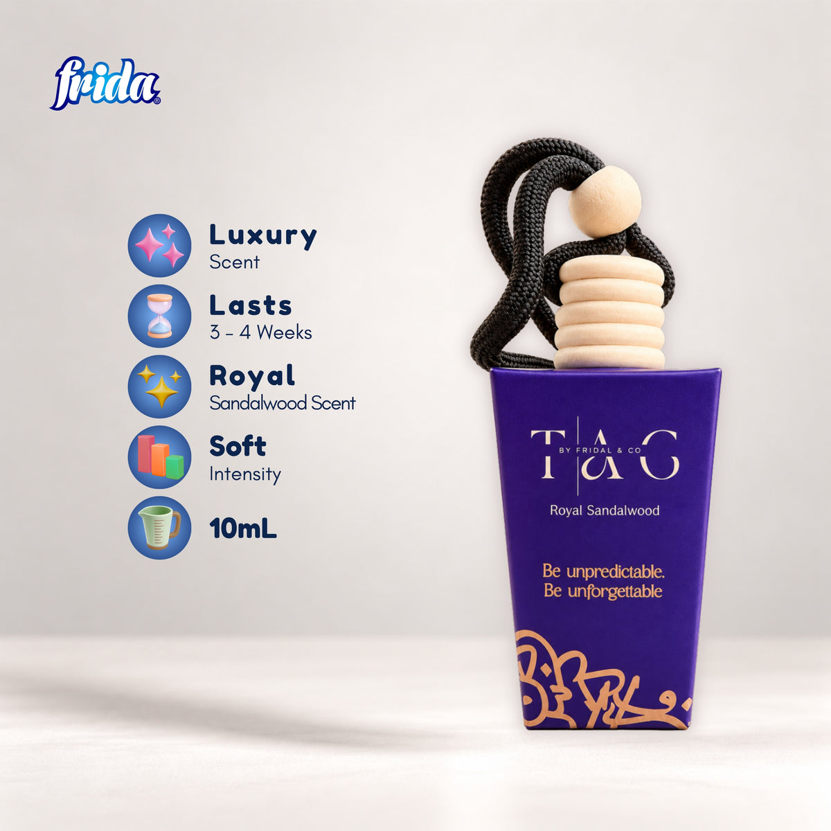 TAG Car Perfume – Royal Sandalwood (10ml)